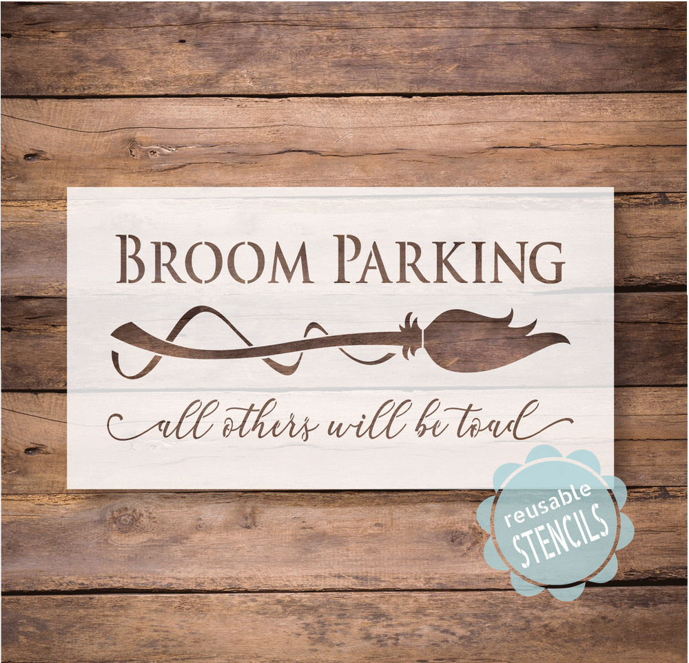 WallCutz  Broom Parking Stencil