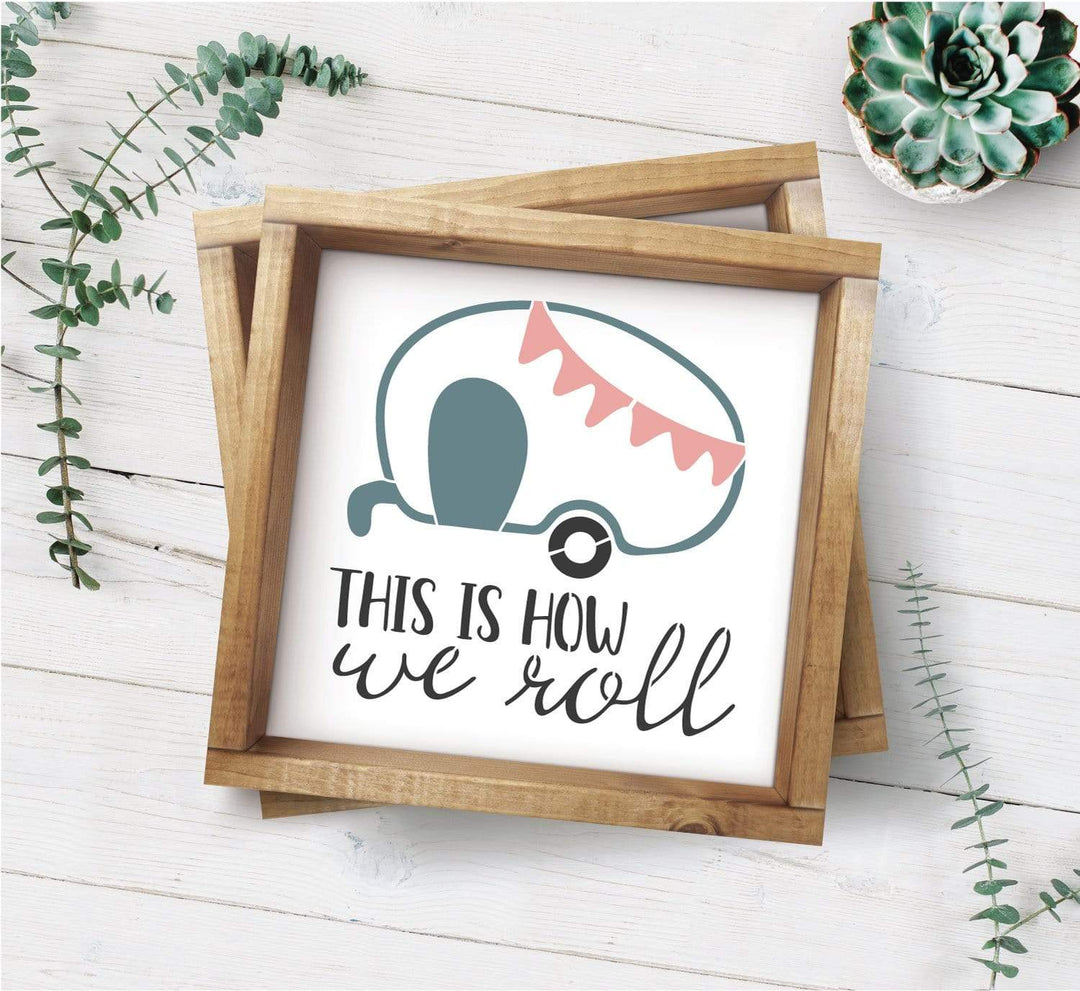 WallCutz  CAMPER stencil 3 pc bundle Stencil