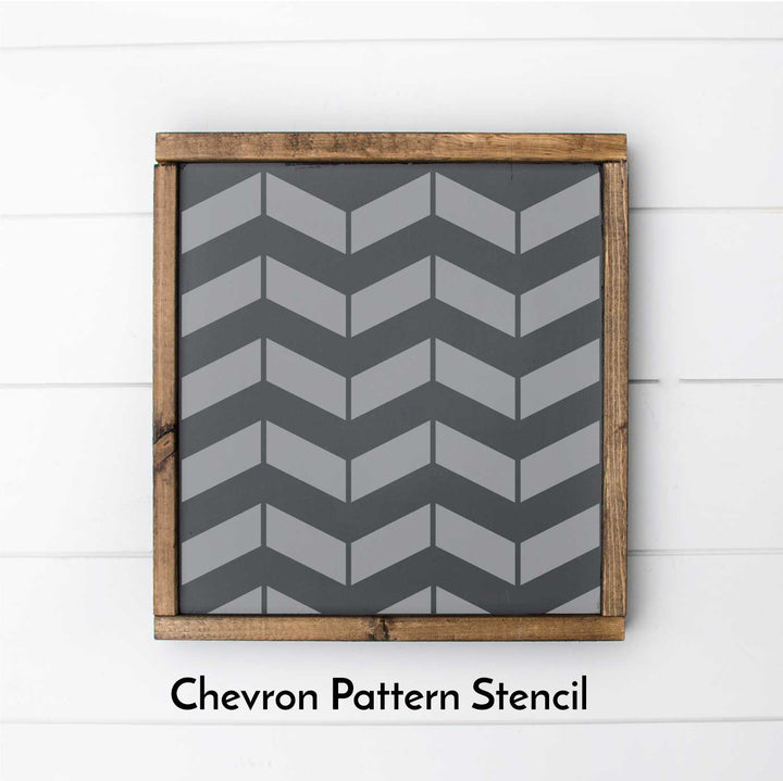 WallCutz  Chevron Pattern Stencil Stencil