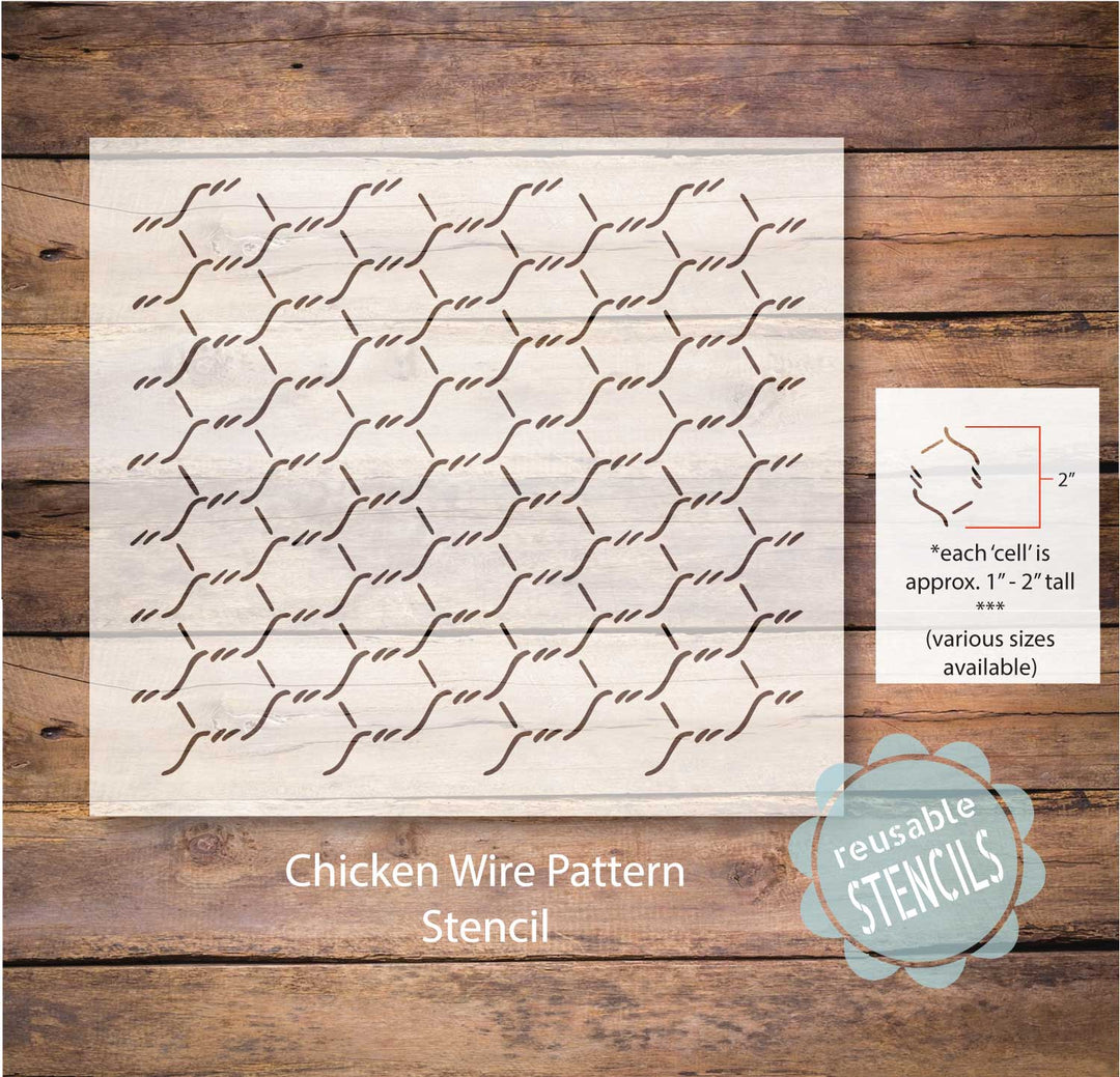 WallCutz  Chicken Wire / Pattern Stencil Stencil