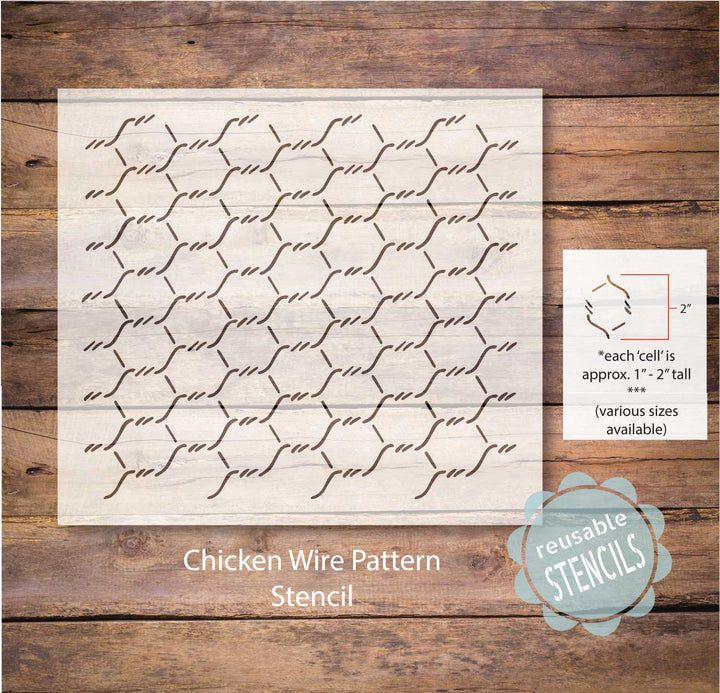 WallCutz  Chicken Wire / Pattern Stencil Stencil