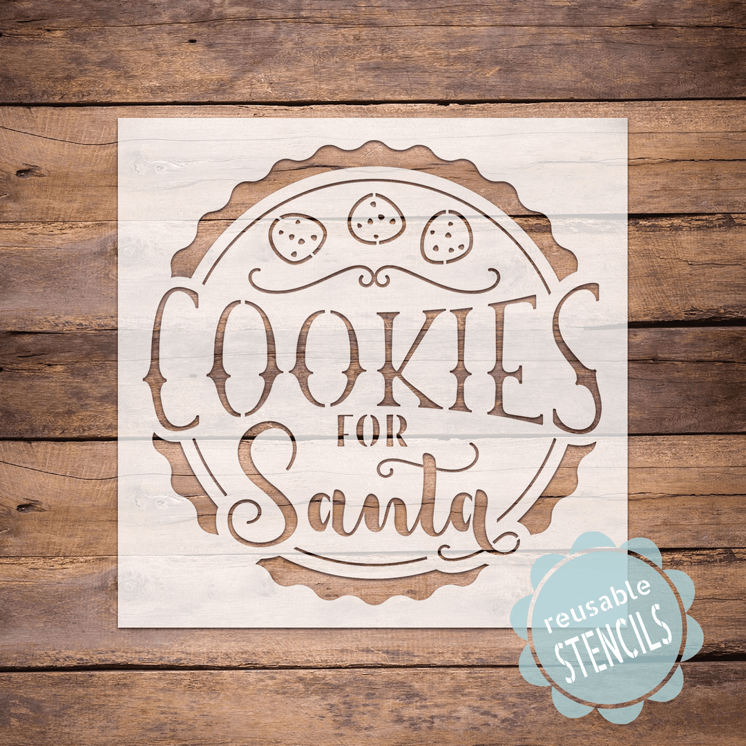 WallCutz  Cookies For Santa - Christmas stencil Stencil