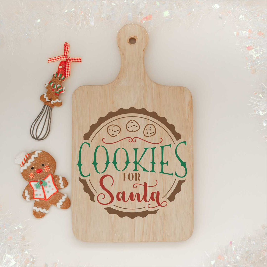 WallCutz  Cookies For Santa - Christmas stencil Stencil