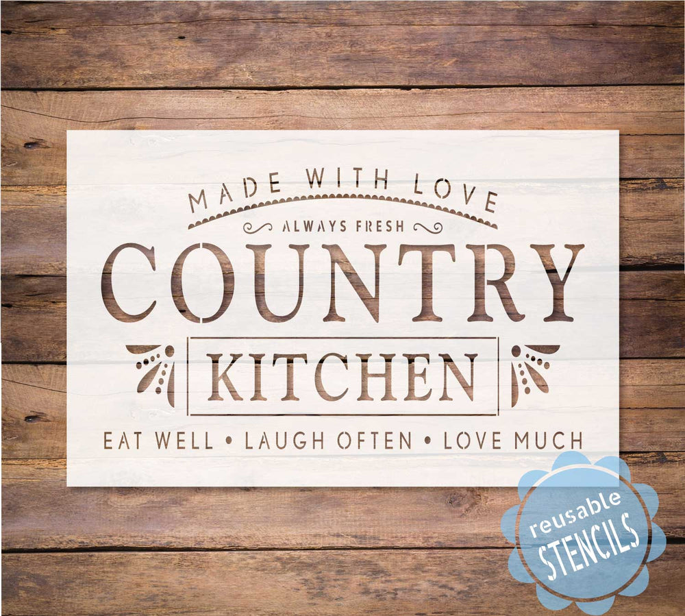 WallCutz  Country Kitchen  Noodle Board stencil Stencil