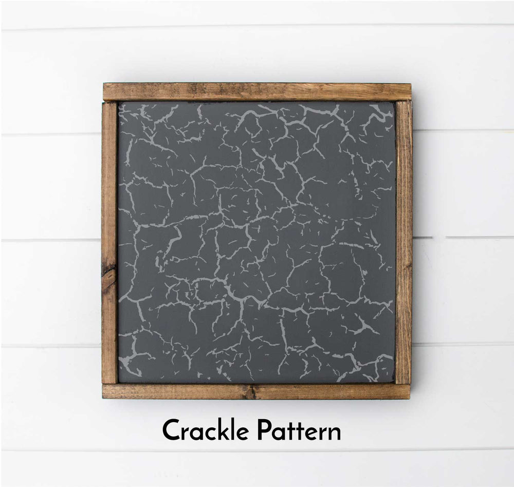 WallCutz  Crackle / Distressed Pattern Stencil Stencil