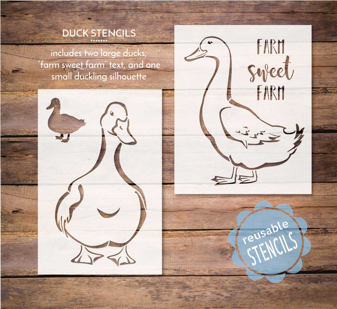 WallCutz  Duck family stencils Stencil