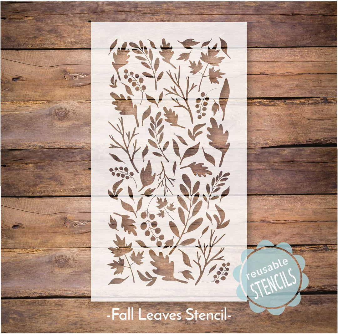 WallCutz  Fall Leaf Pattern - stencil Stencil