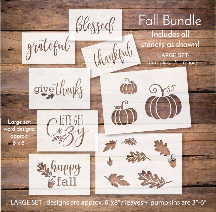 WallCutz  Fall Stencil Bundle Stencil