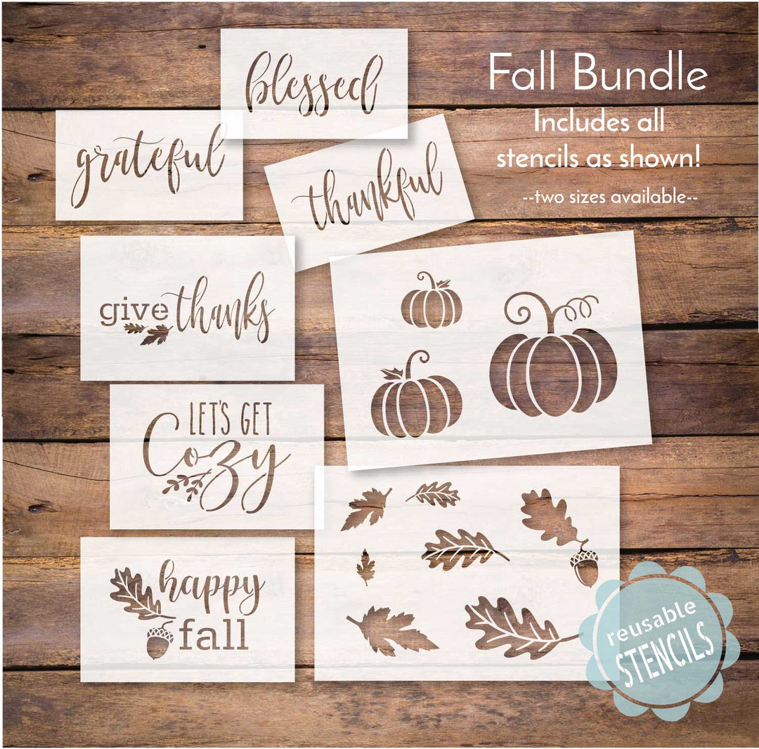 WallCutz  Fall Stencil Bundle Stencil