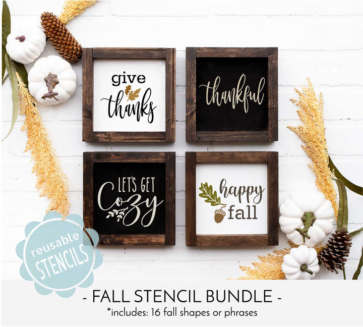 WallCutz  Fall Stencil Bundle Stencil