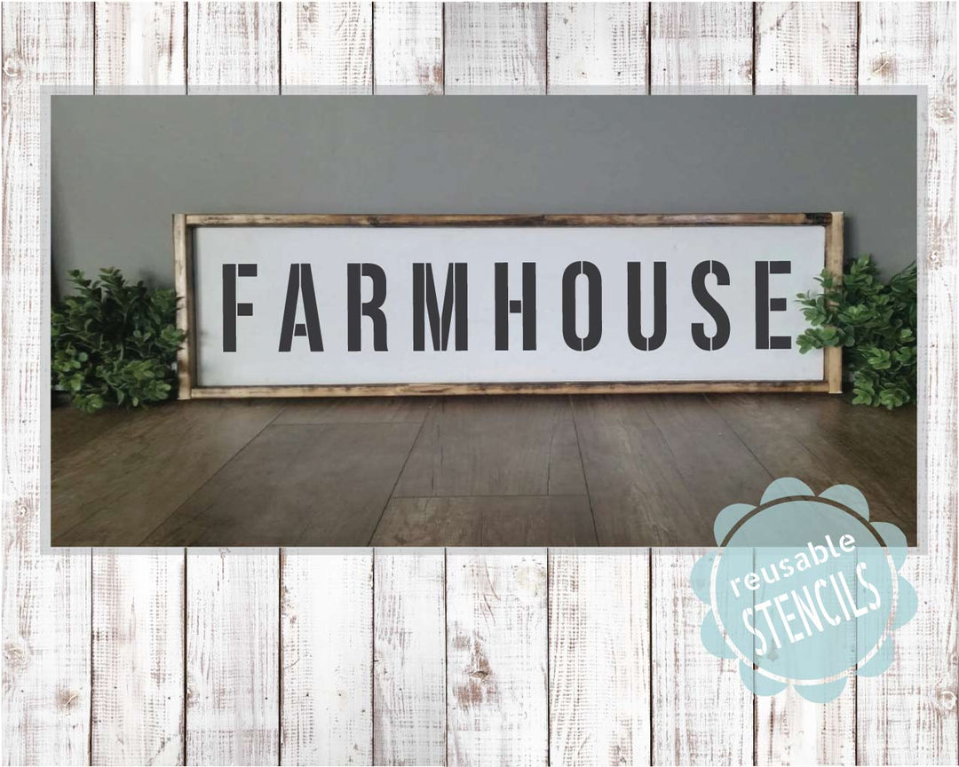 WallCutz  Farmhouse Stencil Stencil