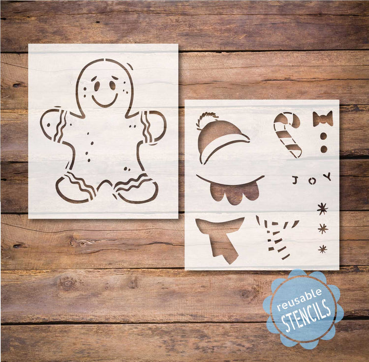 WallCutz  Gingerbread Man / Christmas Stencil Stencil