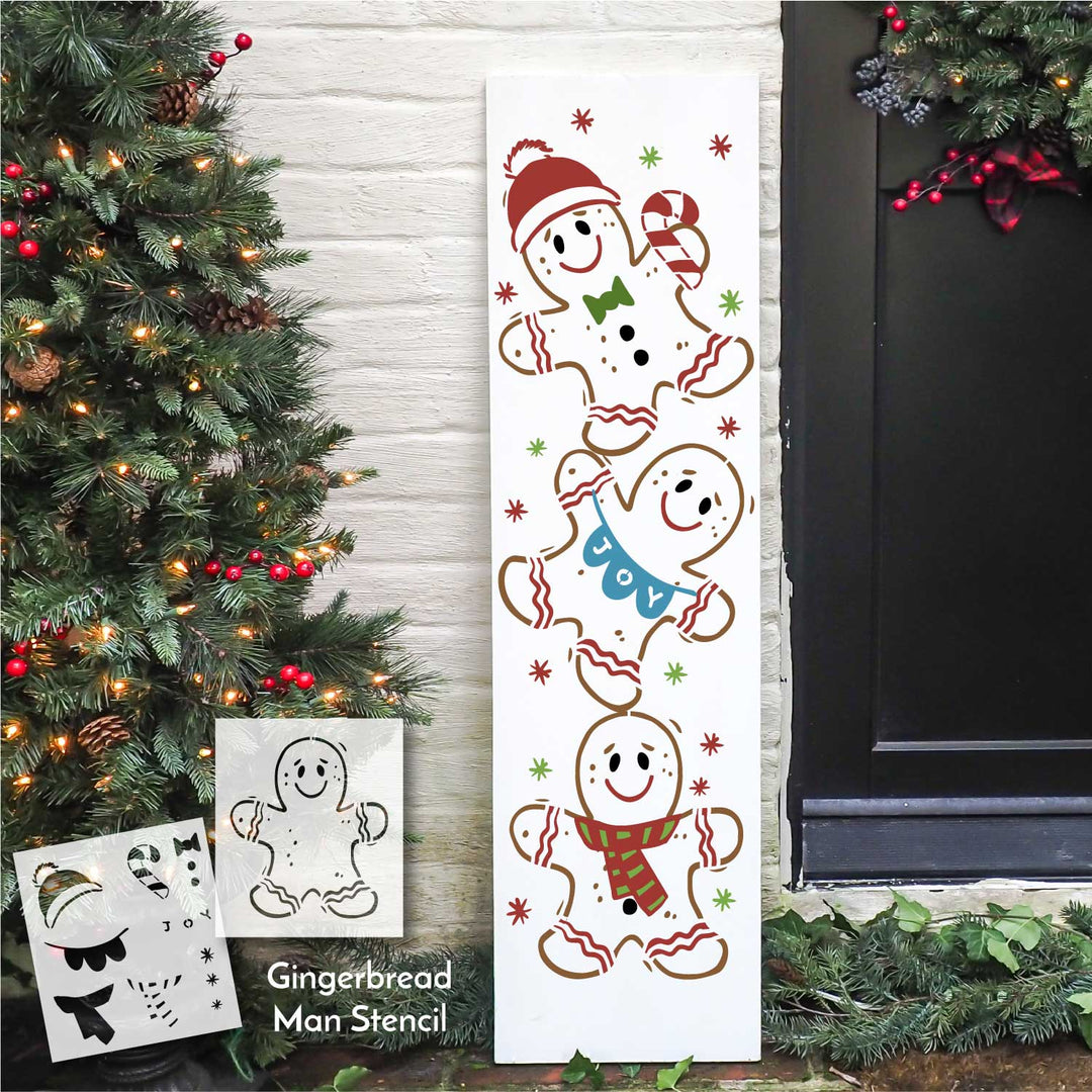 WallCutz  Gingerbread Man / Christmas Stencil Stencil