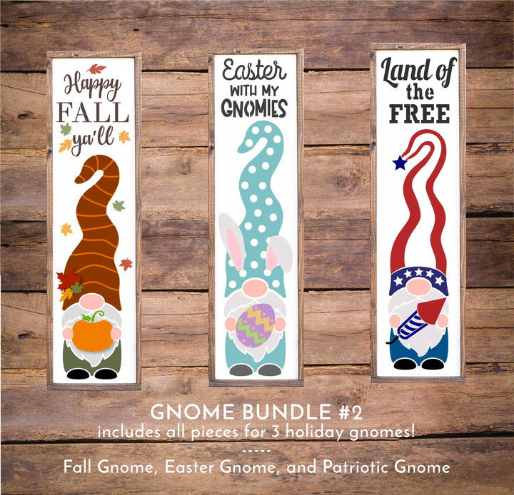 WallCutz  Gnome Holiday Bundle #2 - Porch stencils Stencil