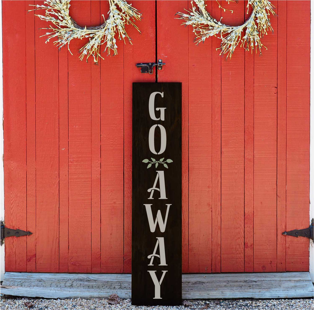 WallCutz  Go Away / Porch Stencil Stencil