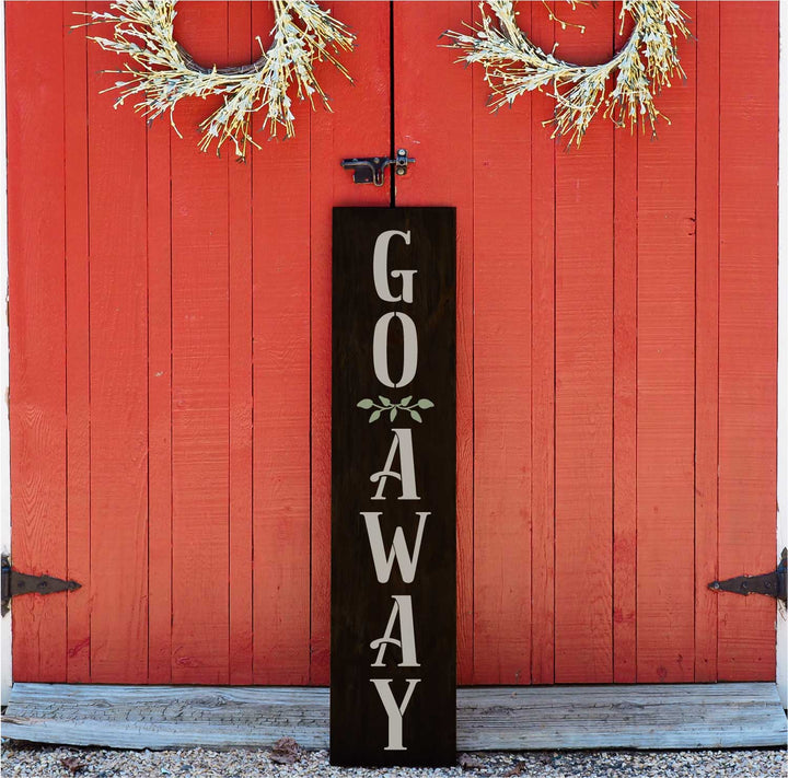 WallCutz  Go Away / Porch Stencil Stencil