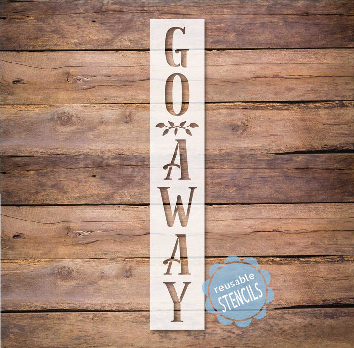 WallCutz  Go Away / Porch Stencil Stencil