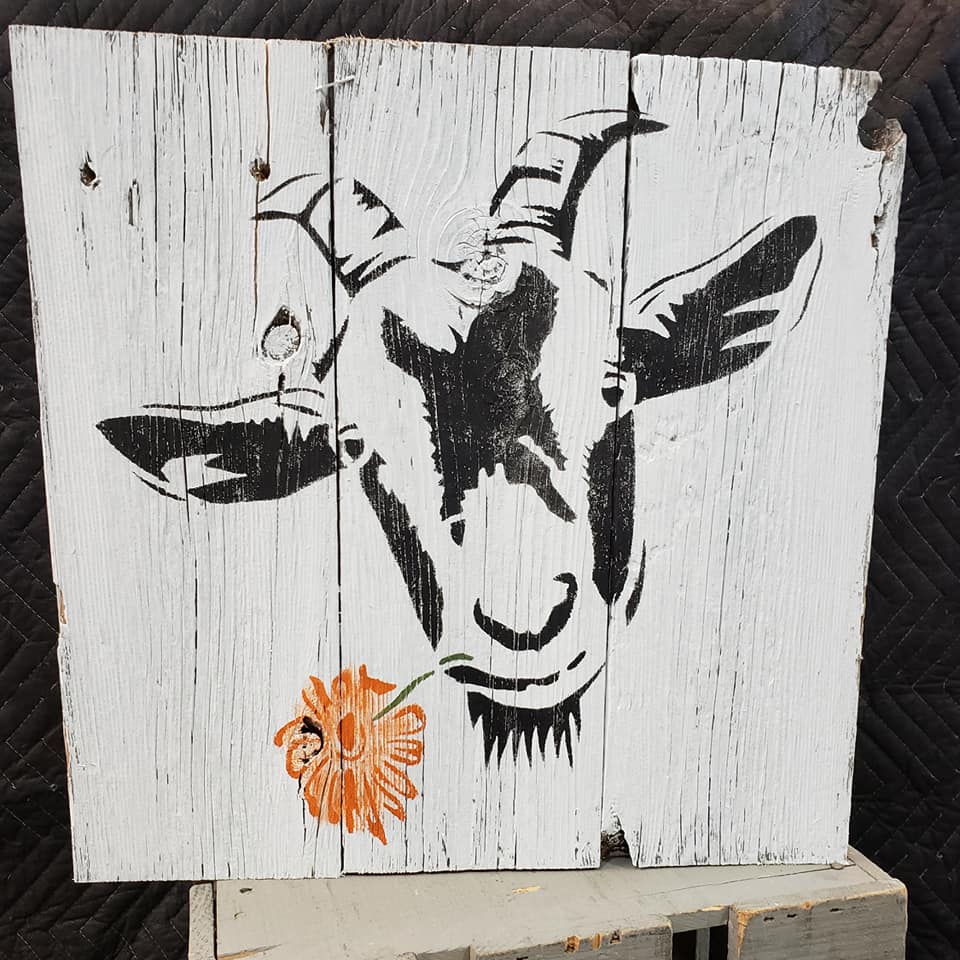 WallCutz  Goat Stencil Stencil