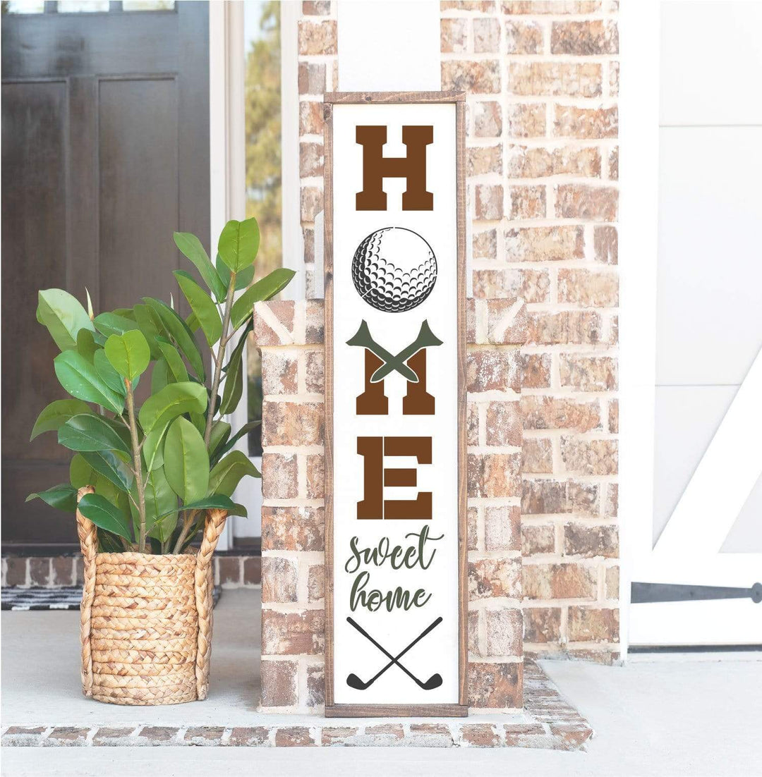 WallCutz  GOLF porch stencil - Home Sweet Home Stencil