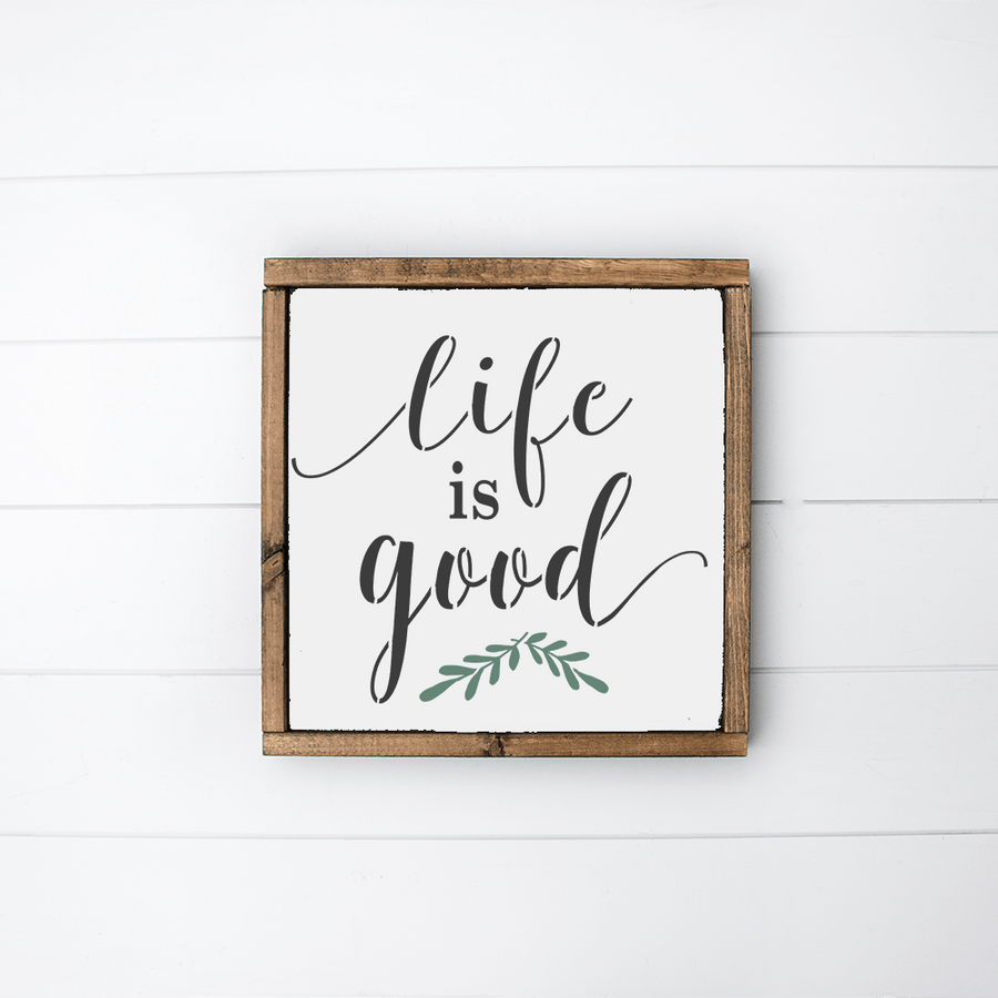 Good life Stencil| WallCutz Inc