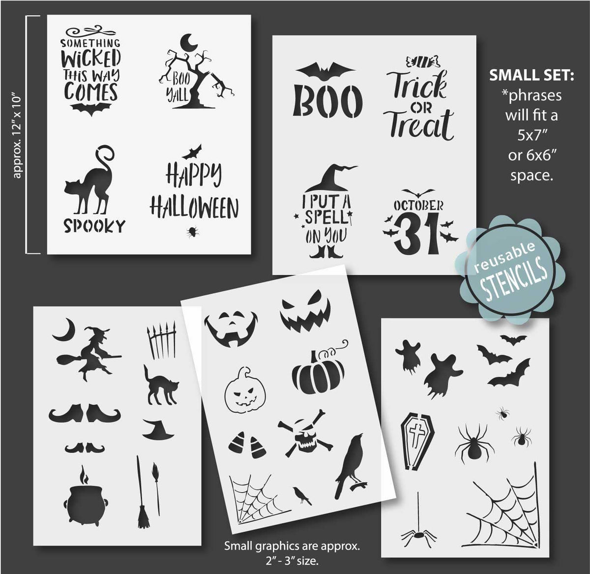 Halloween Stencil Bundle| WallCutz Crafts