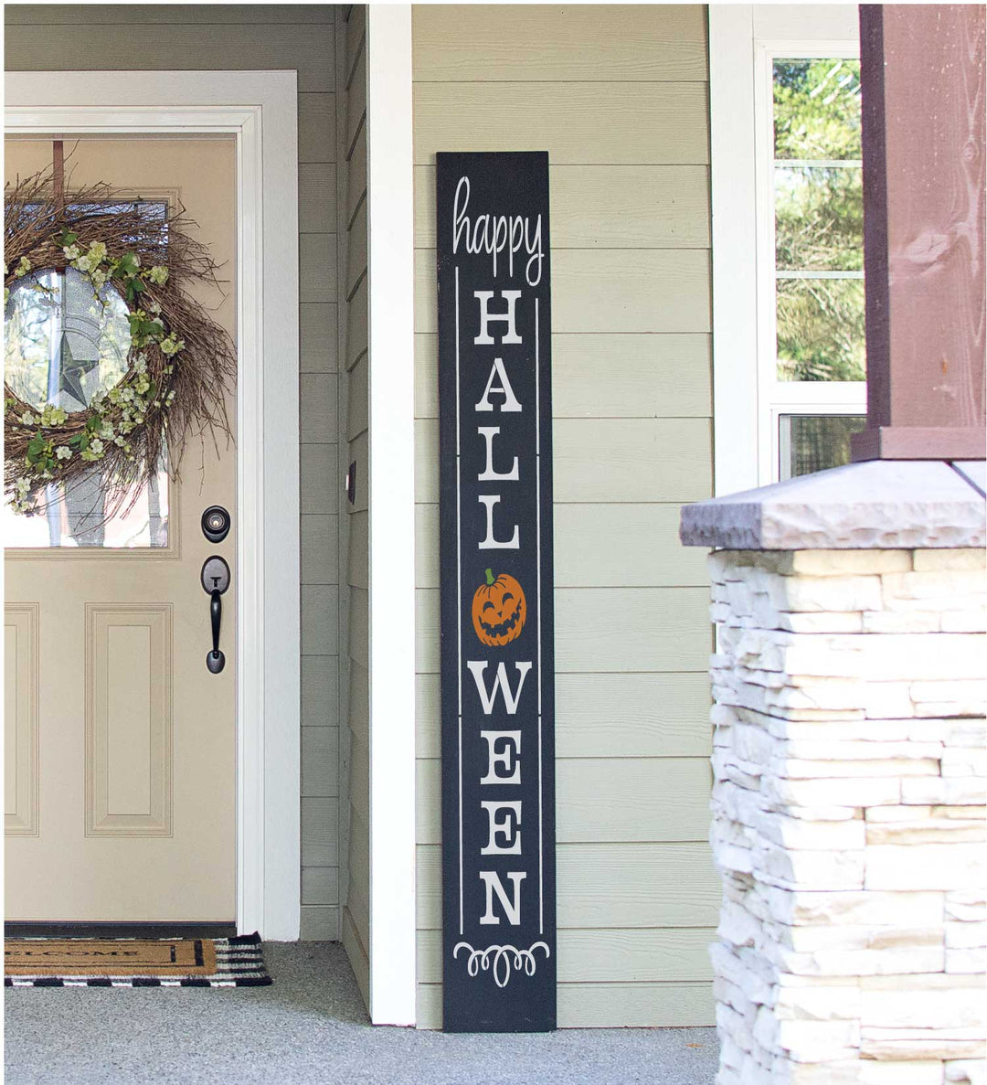 WallCutz  Happy Halloween Porch Stencil Stencil