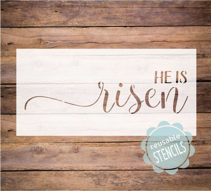 WallCutz  He Is Risen Easter Stencil Stencil