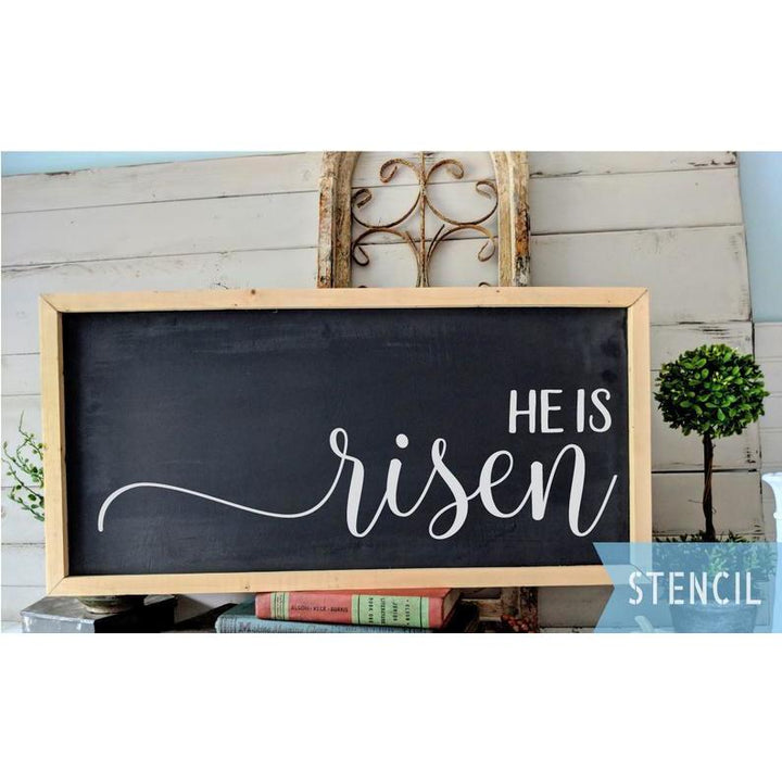 WallCutz  He Is Risen Easter Stencil Stencil