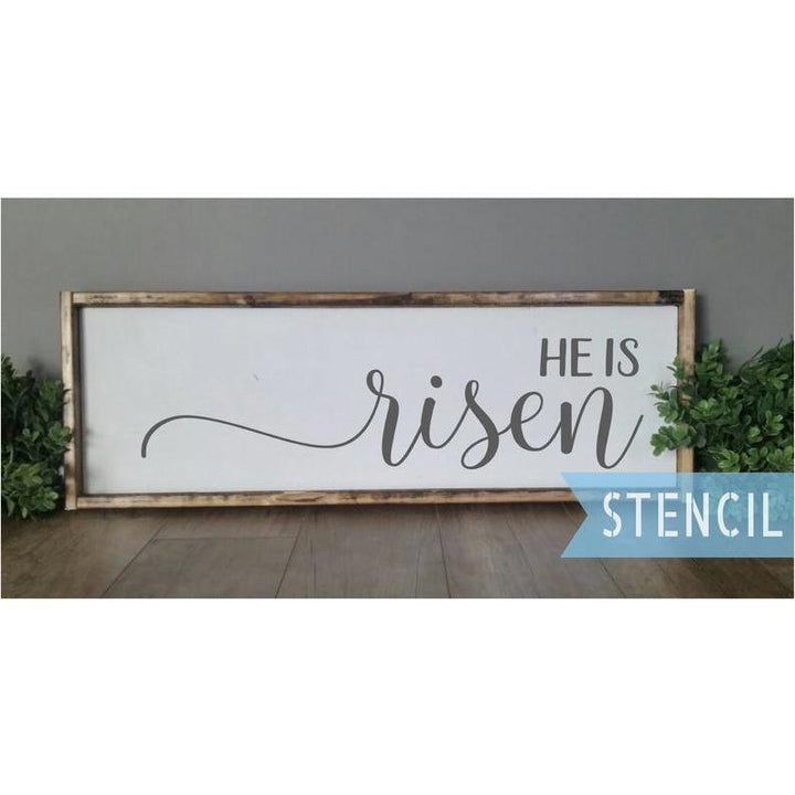 WallCutz  He Is Risen Easter Stencil Stencil