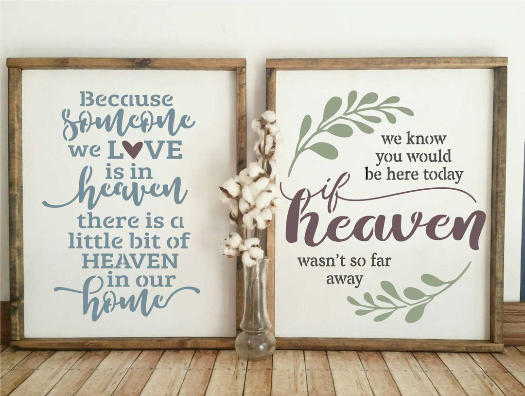 WallCutz  Heaven Bundle - Heaven in our Home stencils Stencil