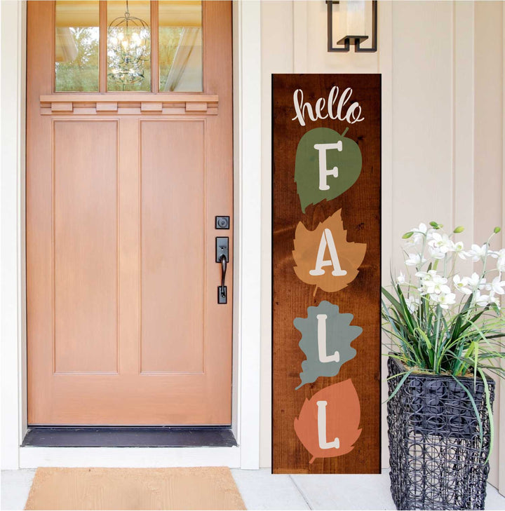 WallCutz  Hello Fall / Big Leaf Porch Stencil Stencil