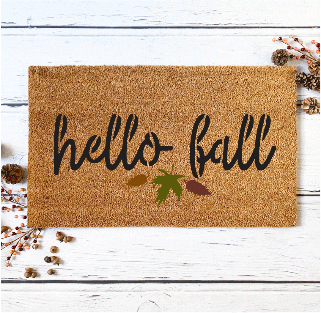 WallCutz  Hello Fall Stencil Stencil