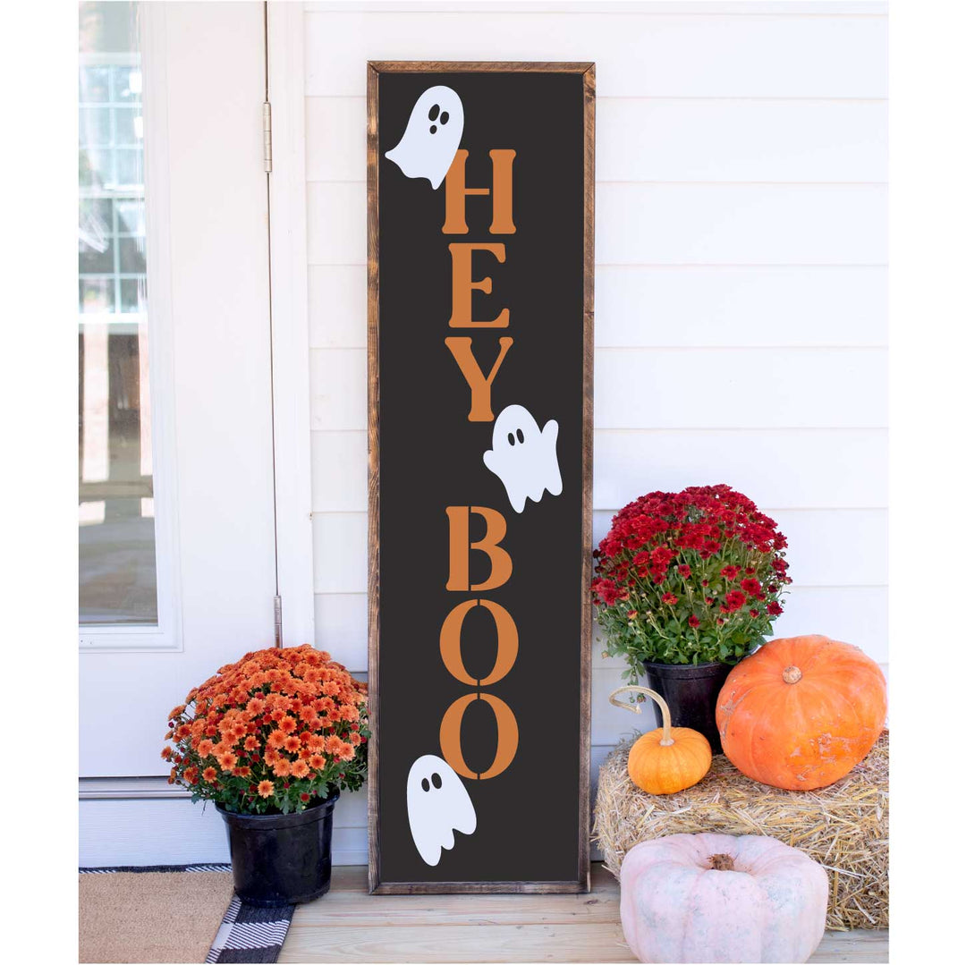 WallCutz  Hey Boo / Halloween Ghosts Porch Stencil Stencil