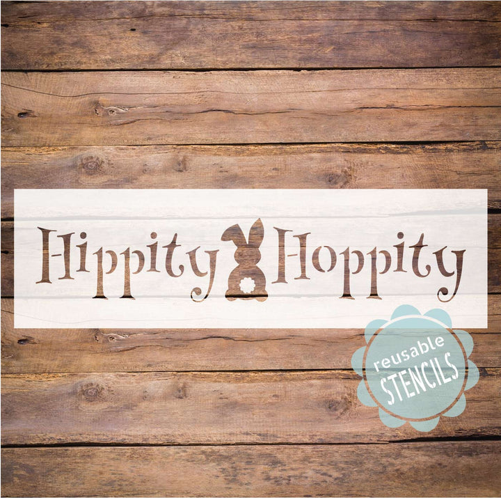 WallCutz  Hippity Hoppity Stencil Stencil