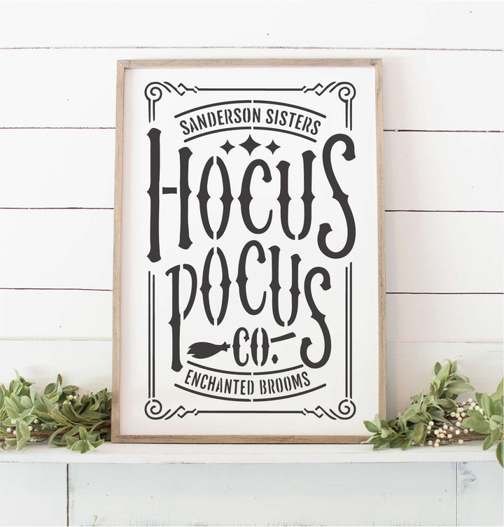 WallCutz  Hocus Pocus Halloween Stencil Stencil