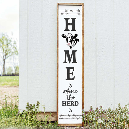 WallCutz  Home is where the Herd is / Porch Stencil Stencil