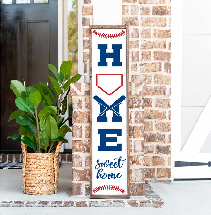 WallCutz  Home Sweet Home - Baseball Porch Stencil Stencil