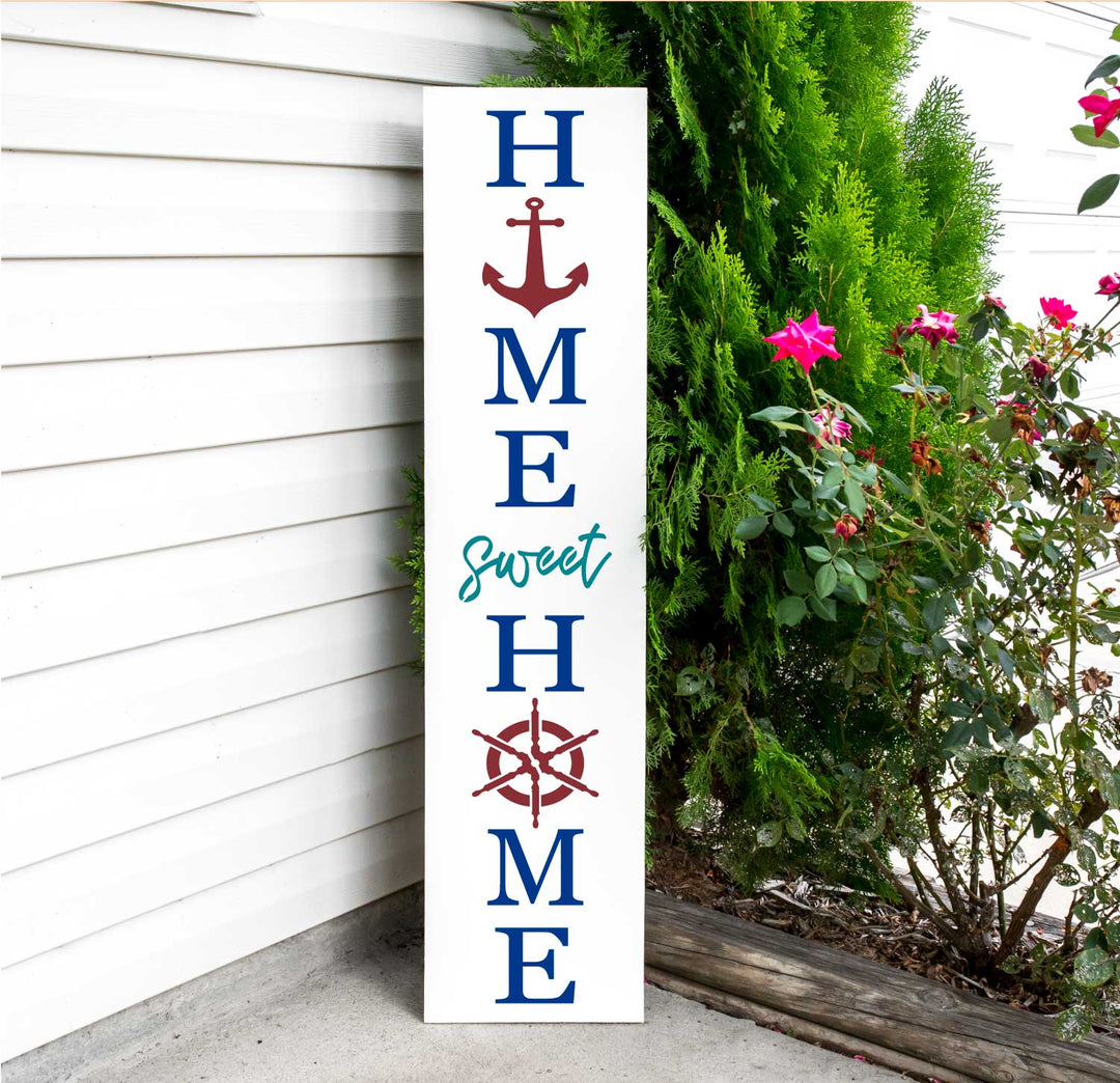 WallCutz  Home Sweet Home Nautical Porch Stencil Stencil