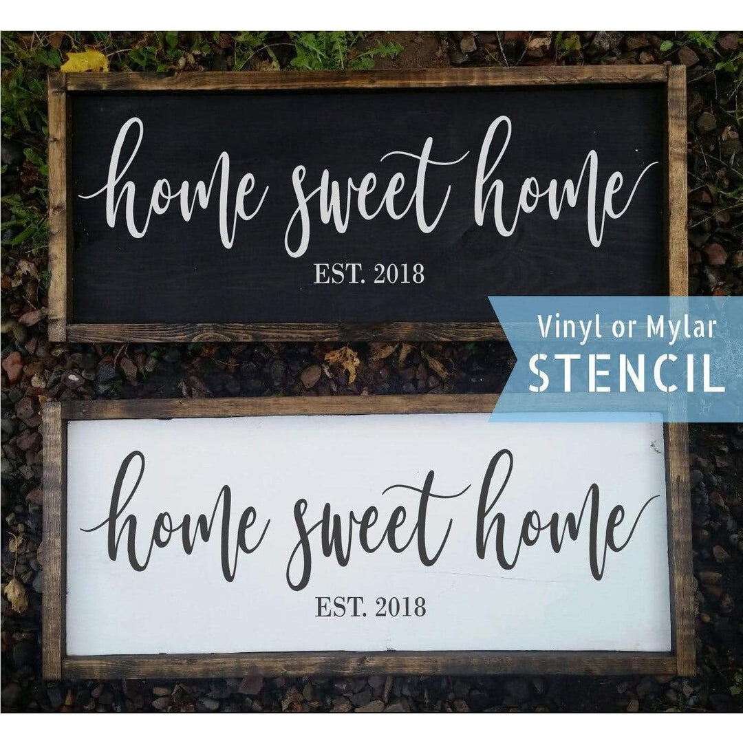 WallCutz  Home Sweet Home Stencil Stencil