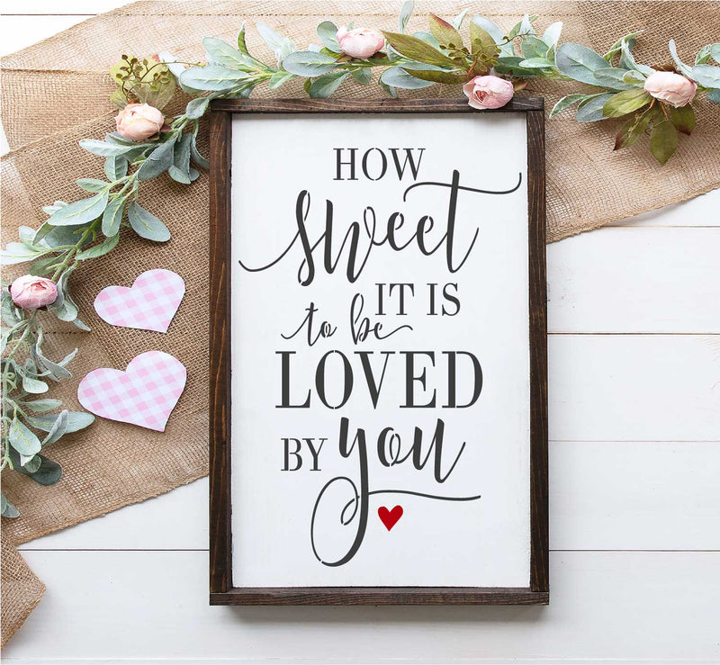 How Sweet It Is...- Valentine stencil| WallCutz Crafts