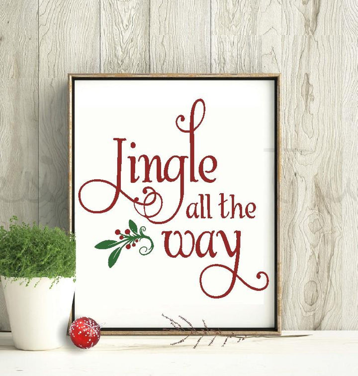 WallCutz  Jingle All The Way Stencil Stencil