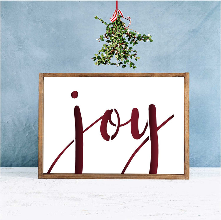 WallCutz  JOY / Christmas Stencil Stencil