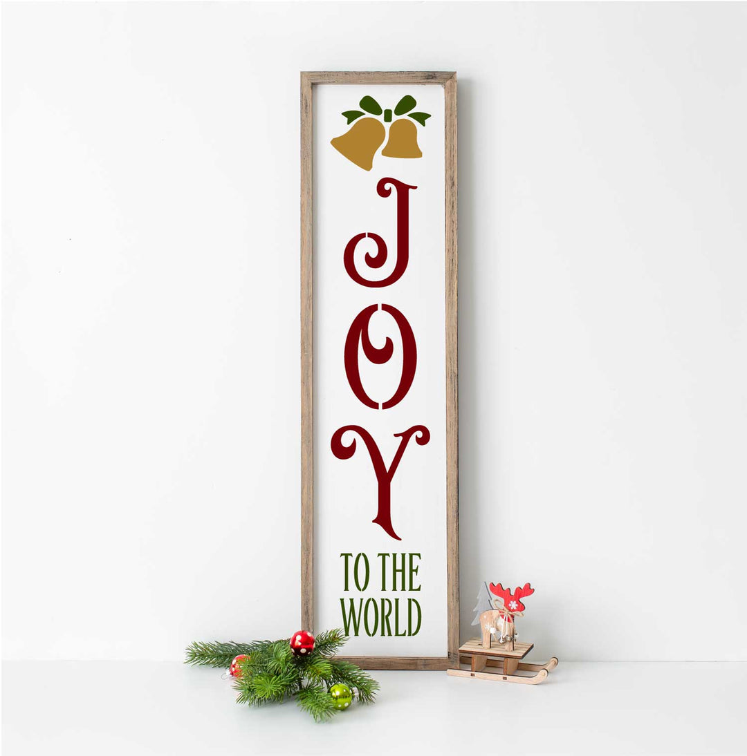 WallCutz  Joy To The World -Christmas Stencil Stencil