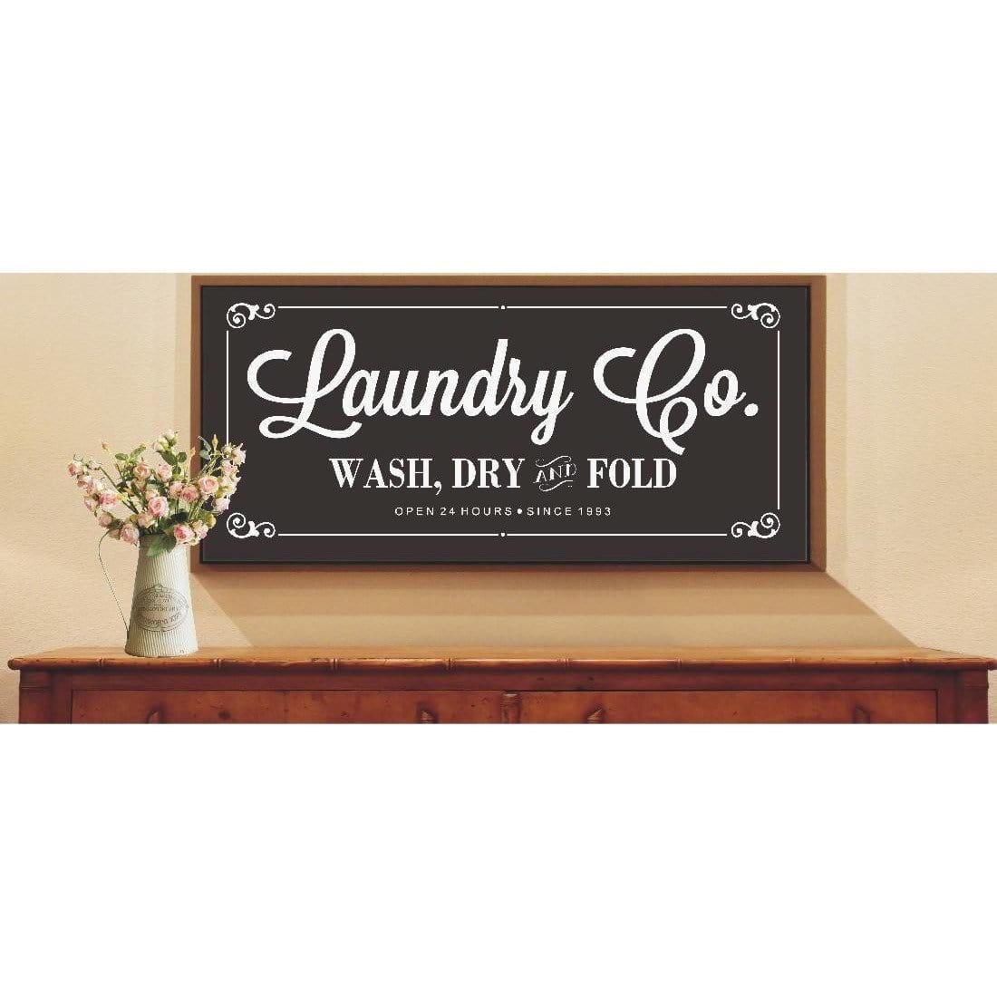 Laundry Co. Stencil| WallCutz Crafts