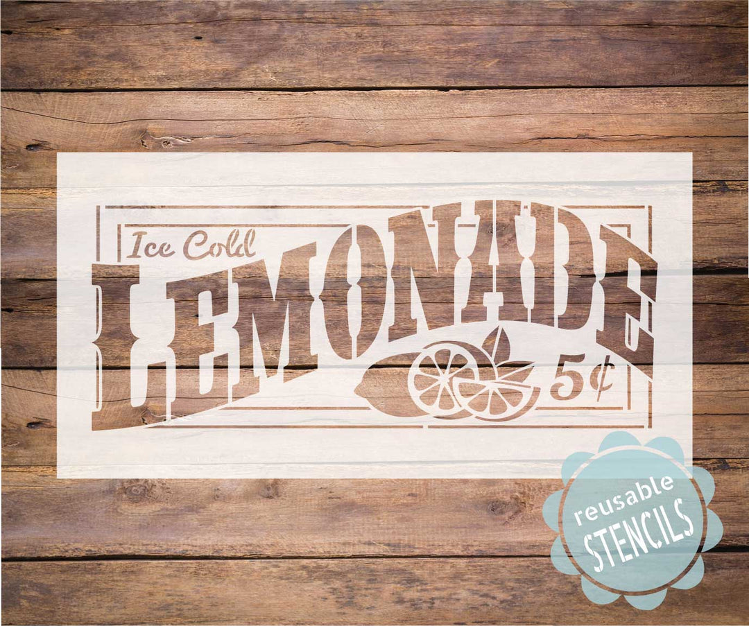 WallCutz  Lemonade Stencil Stencil