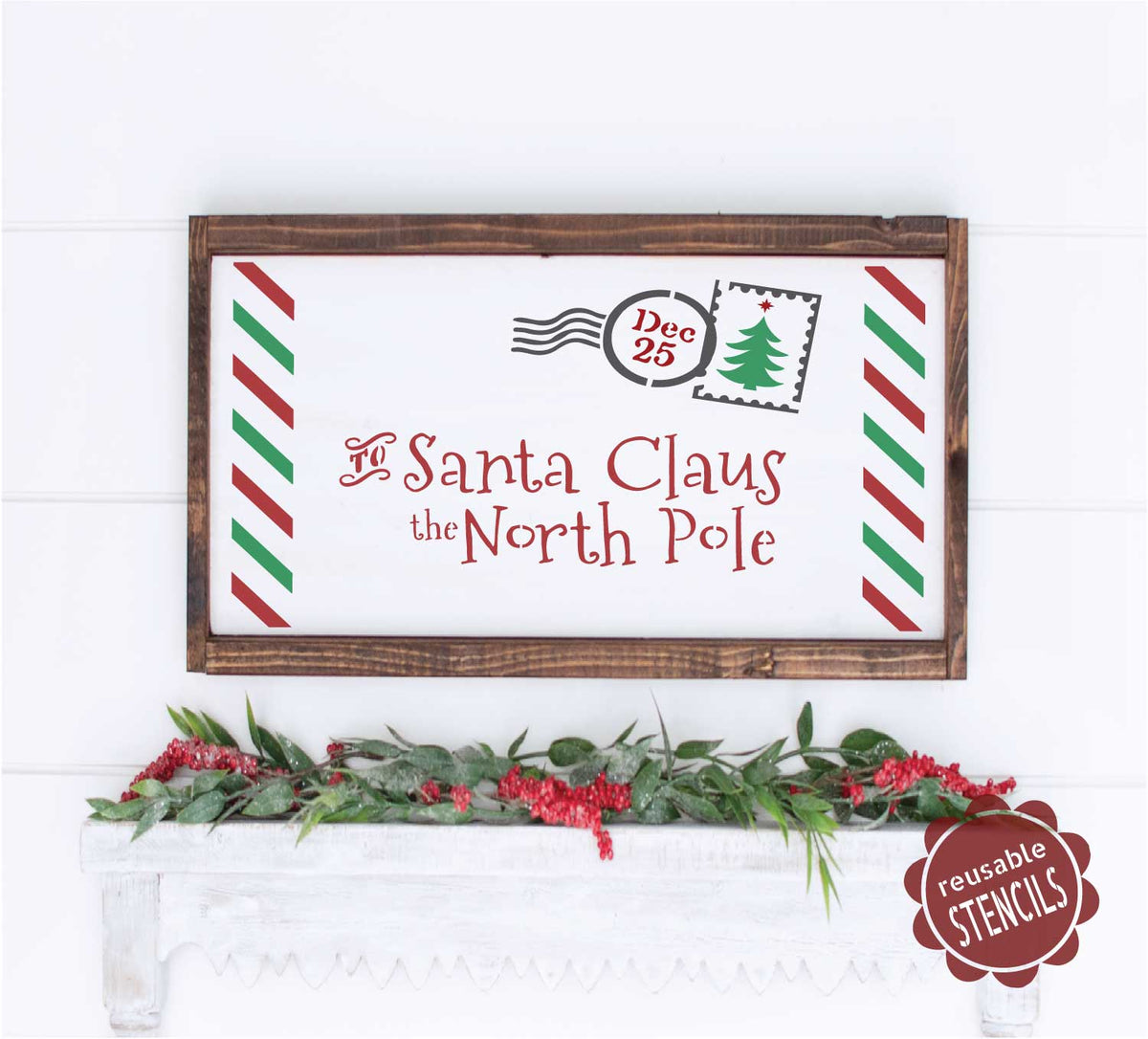 Letter to Santa Christmas Stencil| WallCutz Crafts