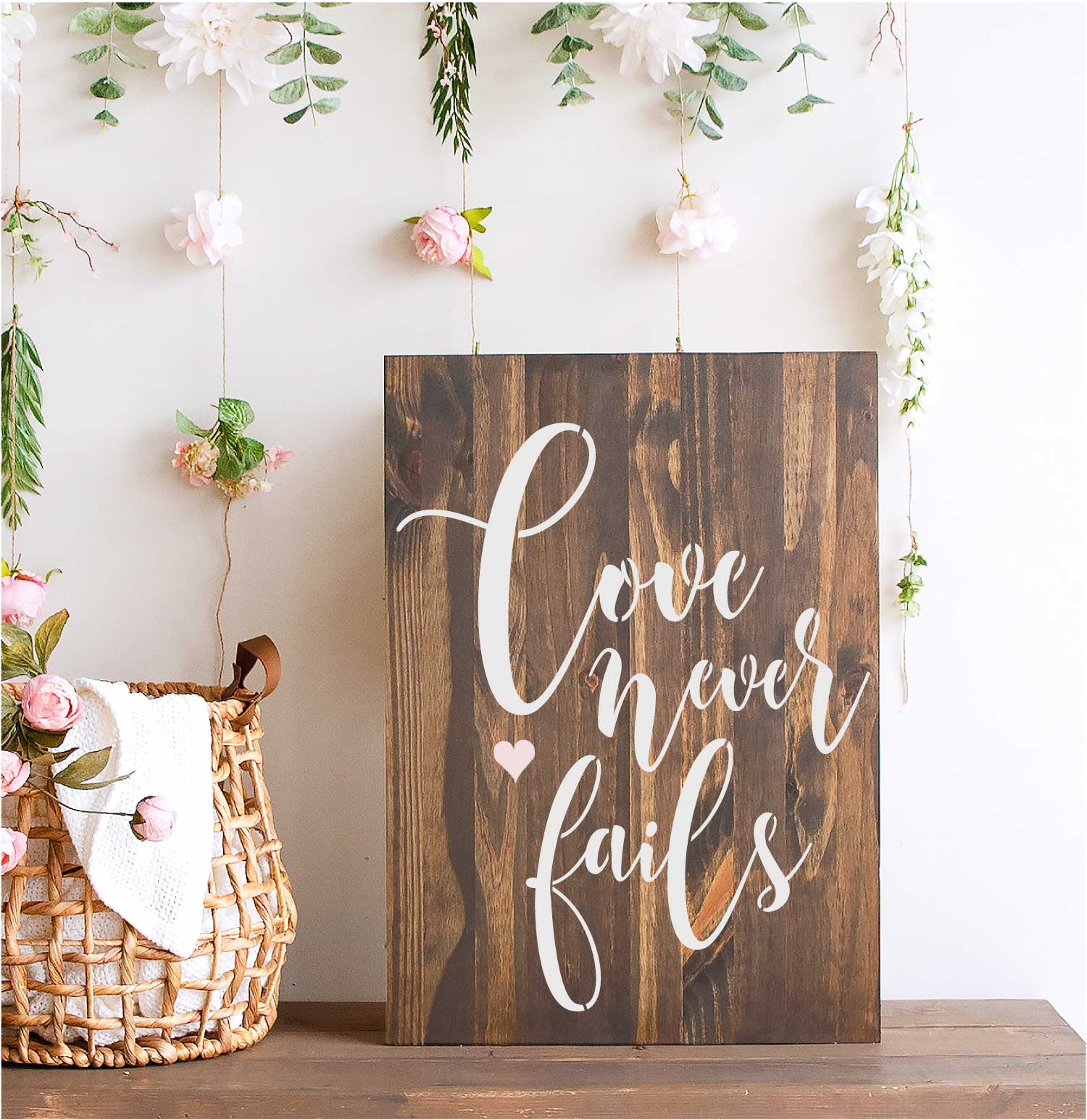 Love Never Fails Wall Art online