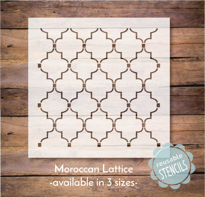 WallCutz  Moroccan Lattice Pattern Stencil Stencil