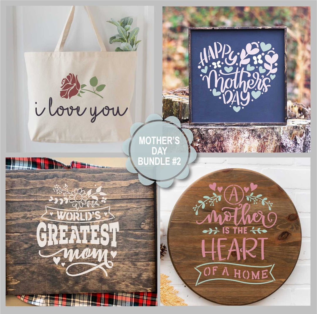 WallCutz  Mother's Day Bundle #2 Stencil