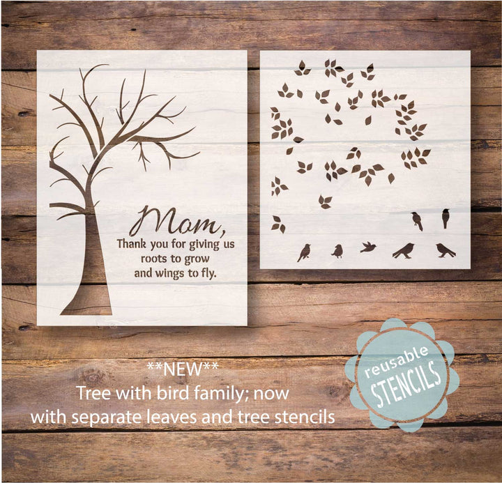 WallCutz  Mother's Day Family Tree Stencil Stencil